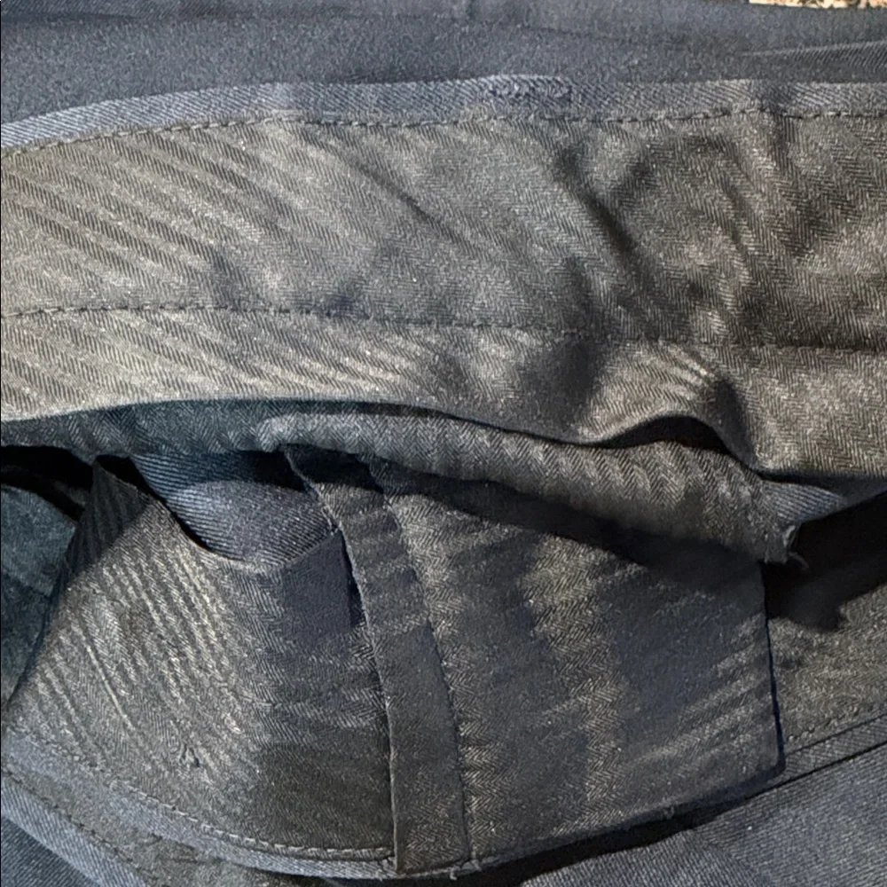Louis Raphael Men's Dress Pants 44x32 Dark Charcoal Hidden Extension Waistband